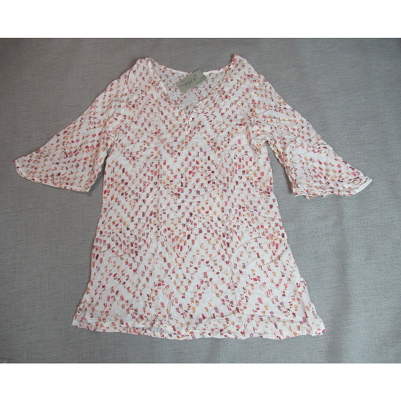 J Valdi Dress Womens Size Medium Cream Swimsuit Cover Up Coastal Resort Wear NWT - Picture 1 of 8